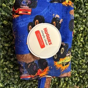 Huggies Monster Truck Diaper Cover - Blue and Orange